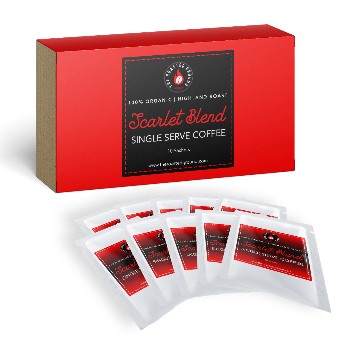 Scarlet Blend - Premium Coffee - Single Serve - The Roasted Ground