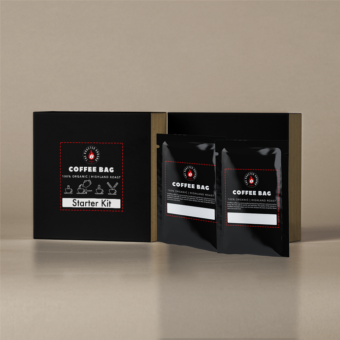 Premium Coffee Bags - Starter Kit - Box of 10 Sachets - The Roasted Ground